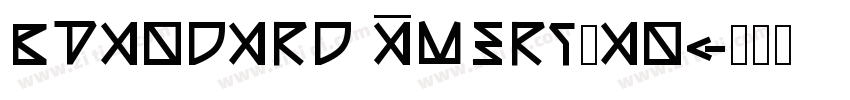 standard American字体转换